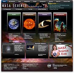 New NASA Site