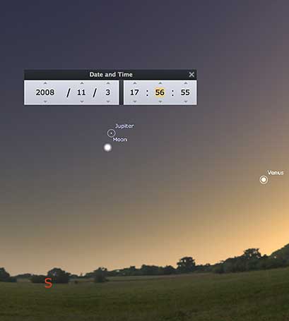 Stellarium view - 081103