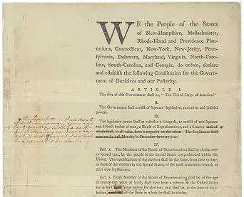 Washington's annotated draft