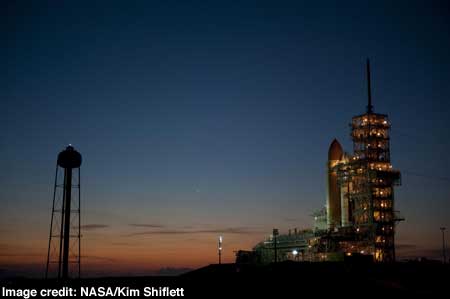 Discovery on pad 39A