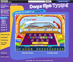 Dance Mat Typing