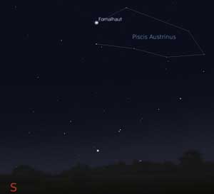 Fomalhaut in night sky