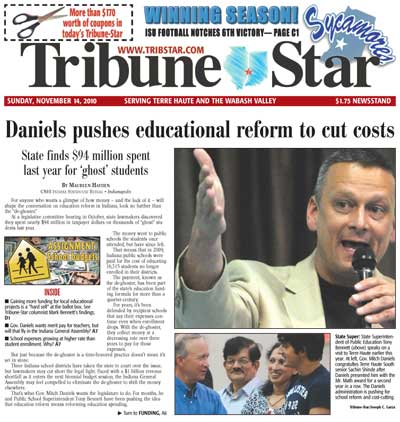 Tribune-Star Front Page, Nov. 14, 2010