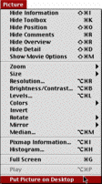GraphicConverter Menu