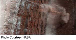 Avalanche on Mars