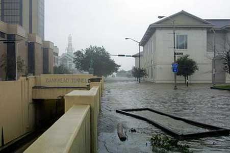 Downtown Mobile, Ala., Monday Aug. 29, 2005