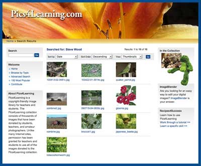 My Pics4Learning page