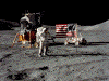 Cernan on Moon