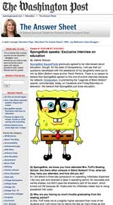 SpongeBob Answer Sheet