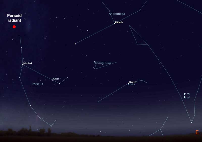Perseid radient