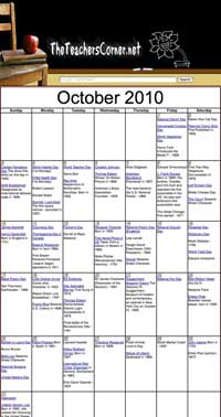 October Calendar