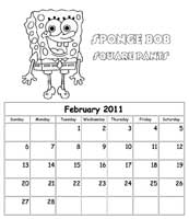 SpongeBob Calendar