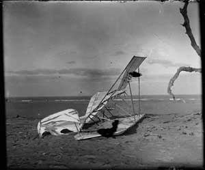 Wright Brothers Crumpled Glider