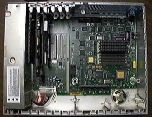 IIfx motherboard with tray removed